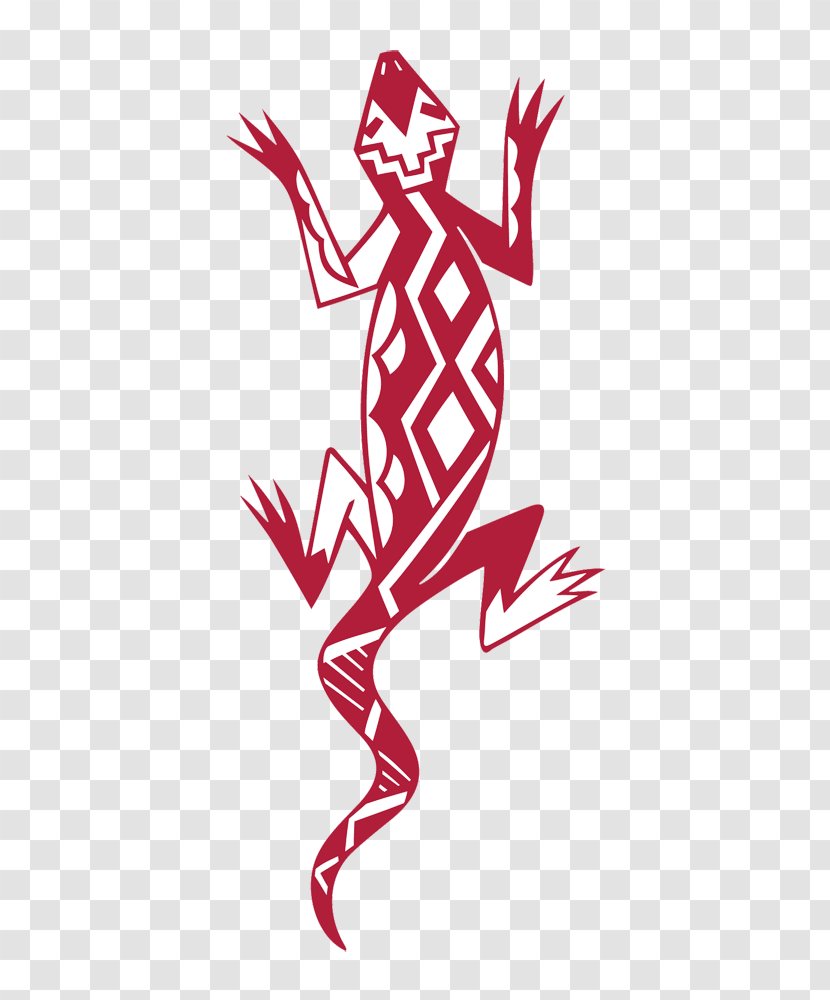 Native Americans In The United States Drawing Symbol Clip Art - Cartoon - Red Diamond Creative Gecko Lizard Transparent PNG