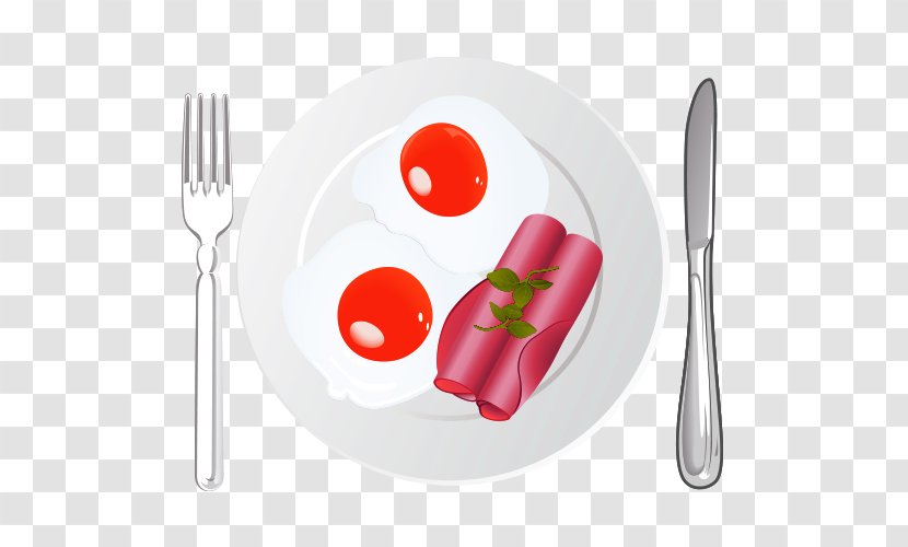 Sausage Chicken Egg - Cutlery - Cartoon Transparent PNG