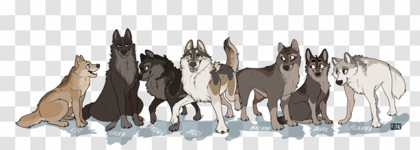 Gray Wolf Hyena Wolfpack Panthera - Pack - Werewolf Transparent PNG