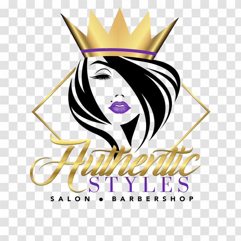 Authentic Styles Salon & Barbershop Beauty Parlour Hair Logo - Washing - Stylish Spa Transparent PNG