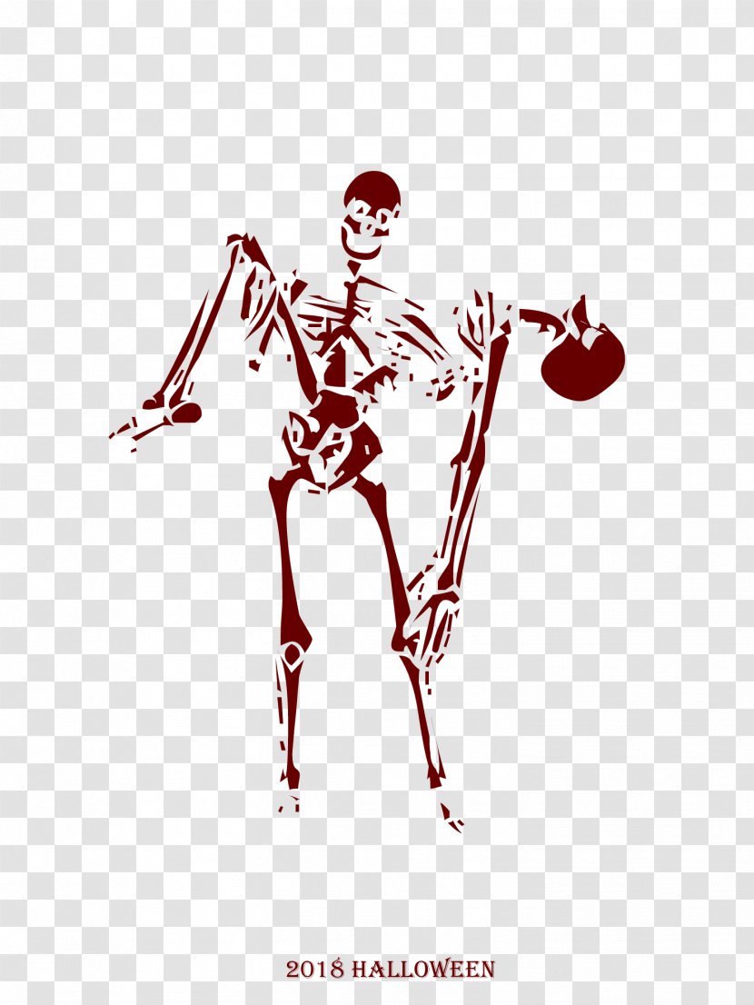 Halloween 2018 Dancing Skeletons . - Cartoon - Flower Transparent PNG