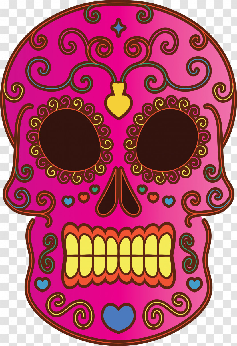 Day Of The Dead Día De Muertos Skull Transparent PNG