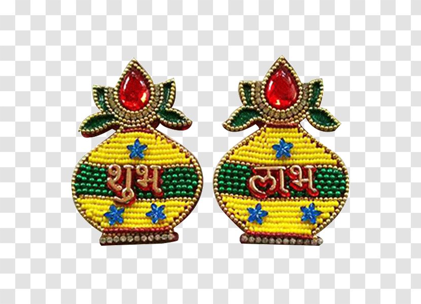Handicraft Earring Rangoli Puja Thali - Metal - Toran Transparent PNG