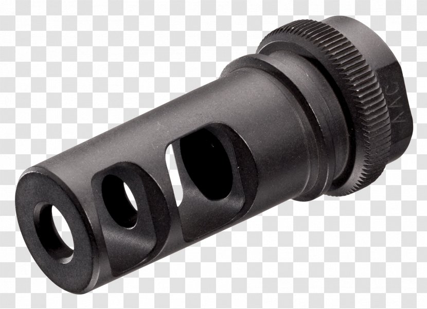 Muzzle Brake Advanced Armament Corporation .300 AAC Blackout Flash Suppressor Silencer - Flashlight - Weapon Transparent PNG