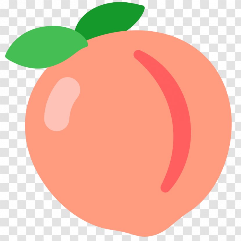 IPhone Emoji Peach Sticker Text Messaging - Iphone Transparent PNG