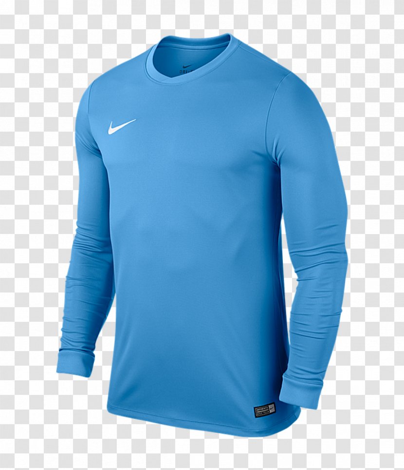 Long-sleeved T-shirt Dry Fit Nike - Azure Transparent PNG