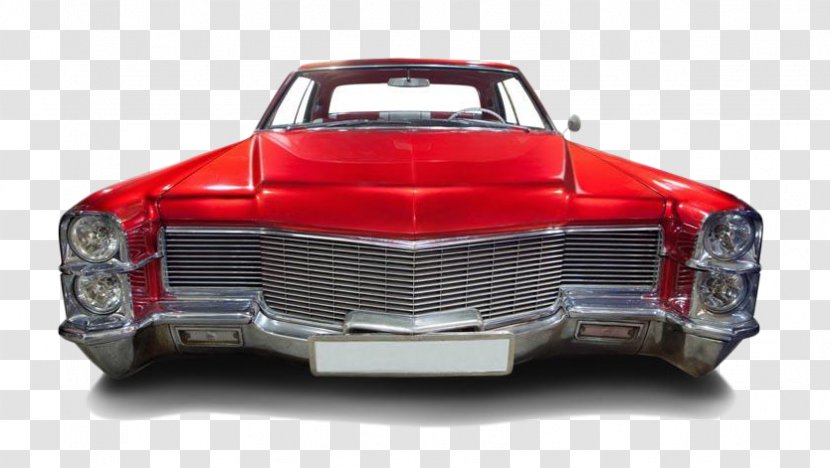 Classic Car Luxury Vehicle - Red Front Transparent PNG