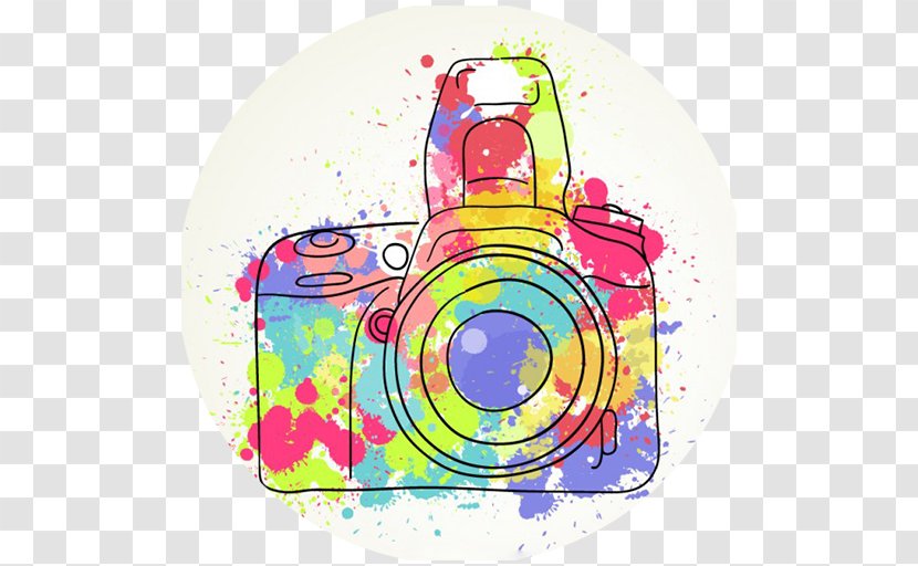 Photography Drawing Camera Watercolor Painting Image - Flower Transparent PNG