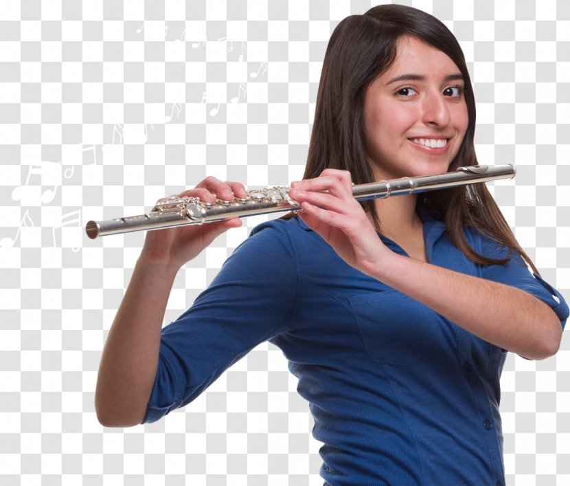 Western Concert Flute Musical Instruments Woodwind Instrument Bansuri - Cartoon Transparent PNG