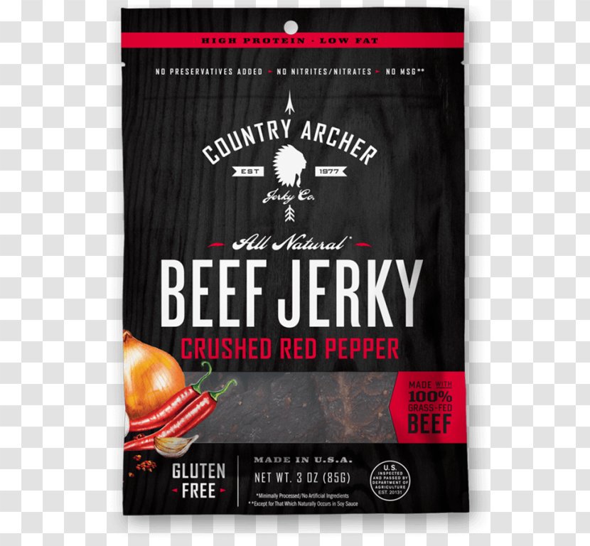 Jerky Country Archer Teriyaki Food Beef - Steak Transparent PNG