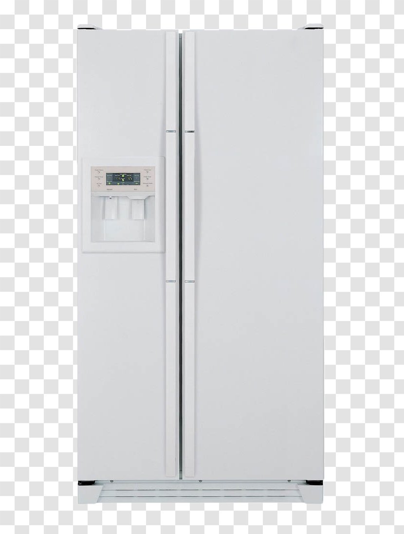 Internet Refrigerator Home Appliance Samsung - White Simple And Intelligent Double Open The Door Transparent PNG