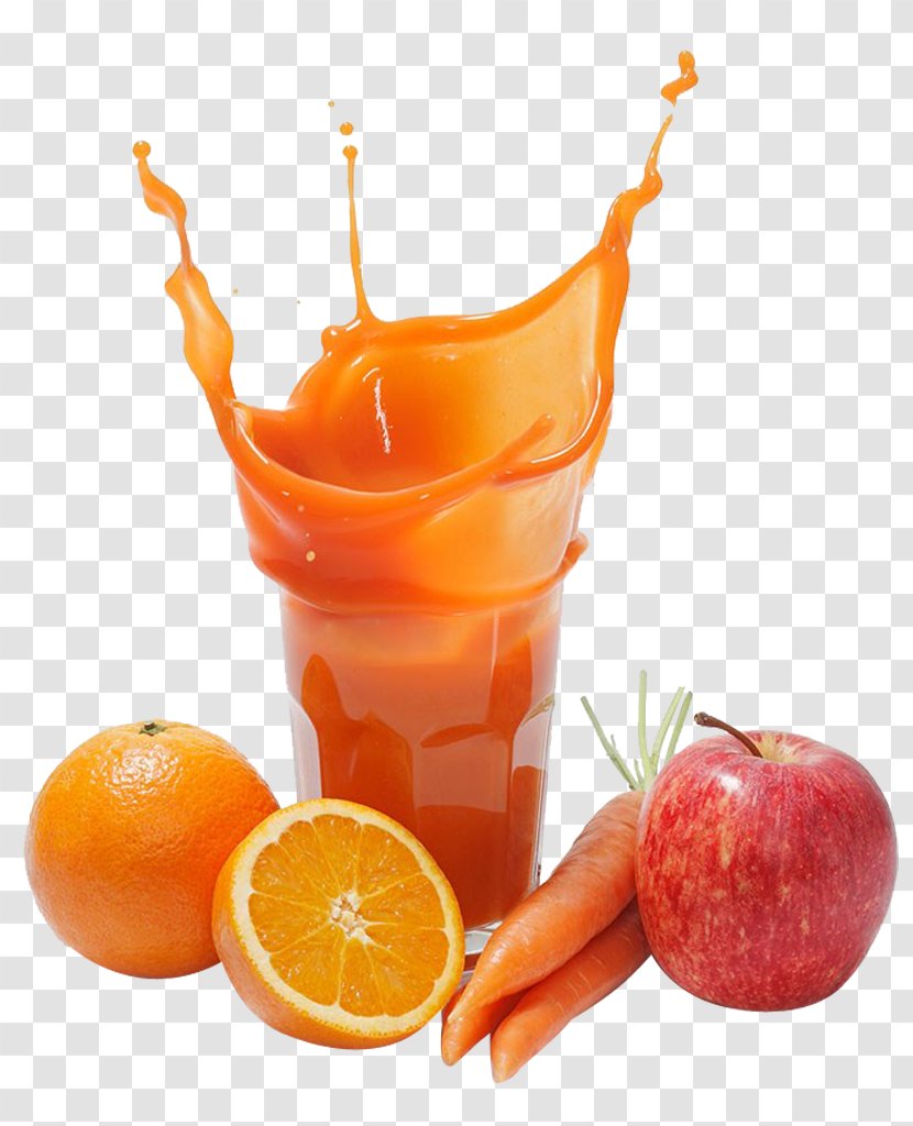 Orange Juice Smoothie Carrot Fruit - Mixed Transparent PNG