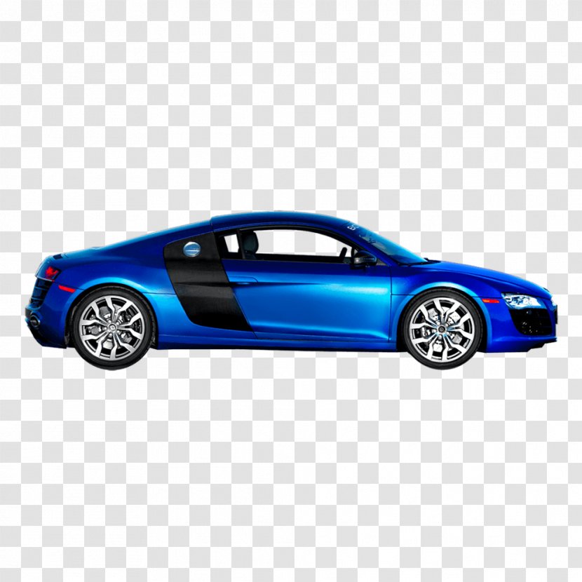 Audi R8 Car Volkswagen Phaeton Lamborghini Gallardo - Sports - Side,blue,car,Audi Transparent PNG