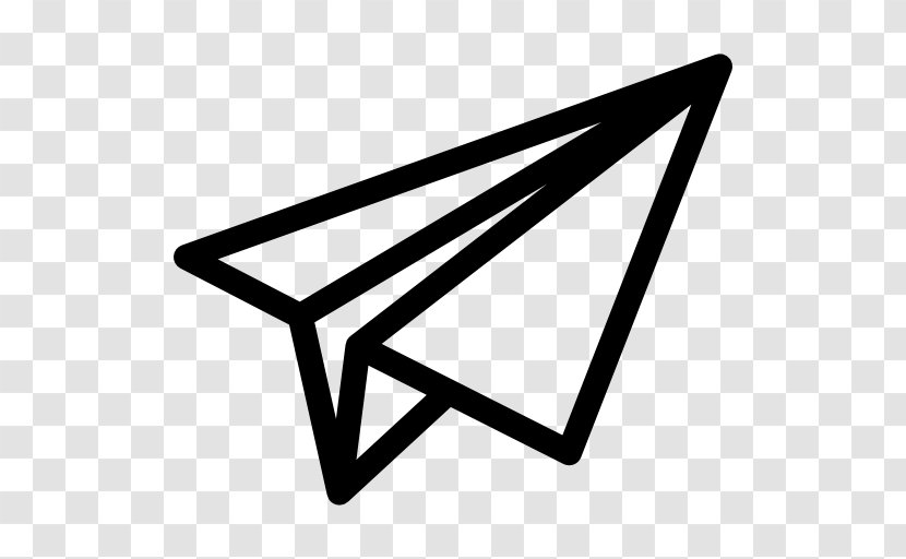 Airplane Paper Plane Business - Black And White - Office Writing Transparent PNG