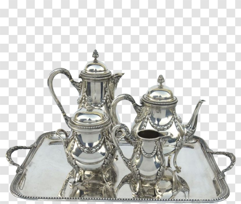 Tea Set Sterling Silver Teacup - Jewellery Transparent PNG