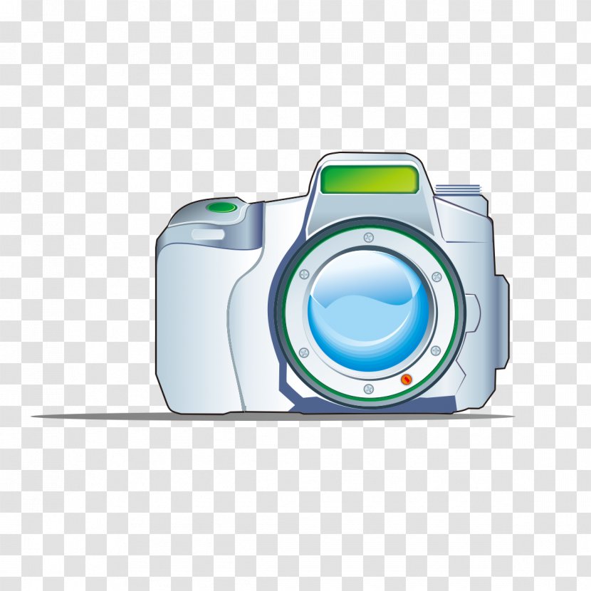 Graphic Design Camera - Blue - Hand-painted Creatives Transparent PNG