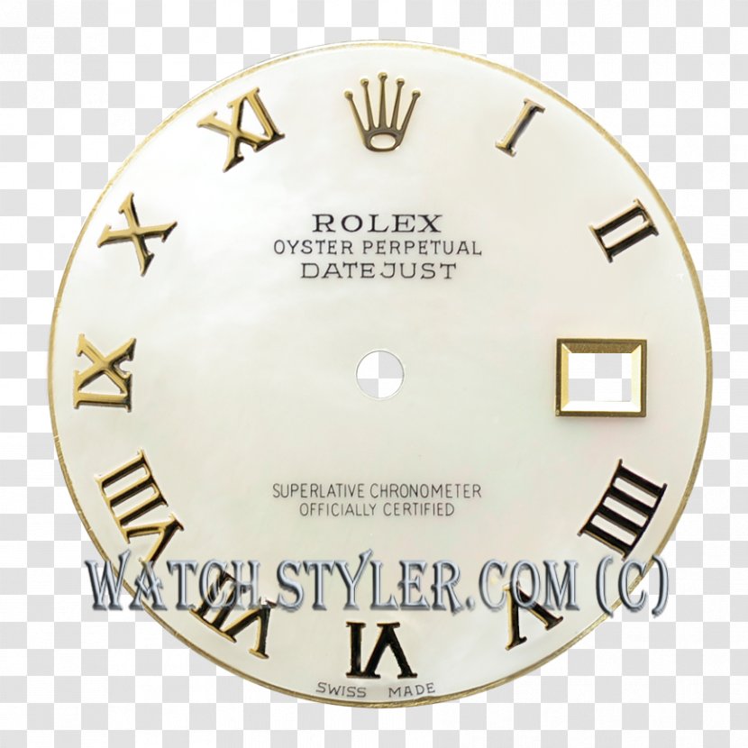 Rolex Watch Dial Diamond Colored Gold - Label Transparent PNG