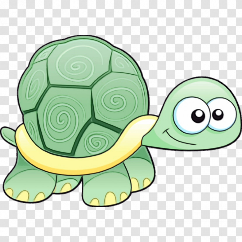 Green Turtle Sea Turtle Tortoise Cartoon Transparent PNG
