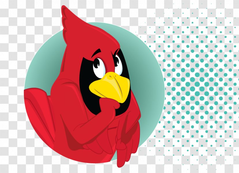 Illinois State University Redbirds Football Reggie Redbird Mascot - Animation - Gingerbread House Day Transparent PNG
