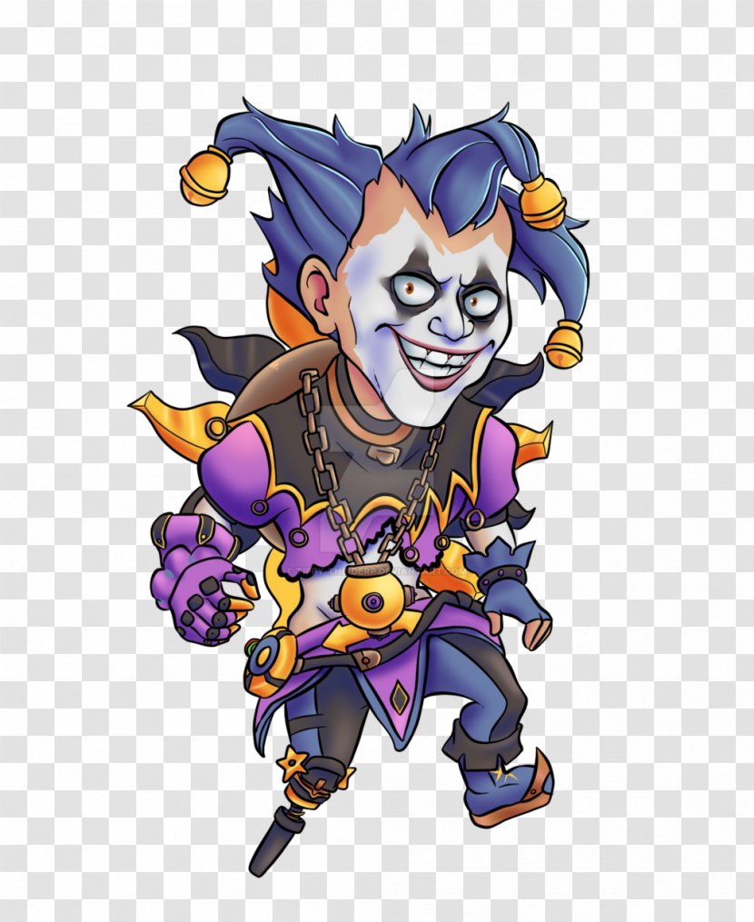 Fan Art Illustration Jester Clown - Supervillain Transparent PNG