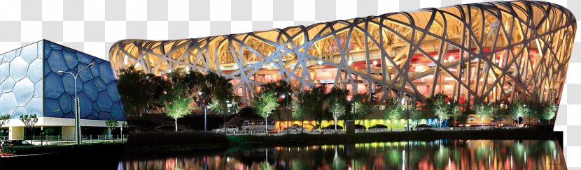 Beijing National Stadium Aquatics Center Building - China Bird's Nest Transparent PNG