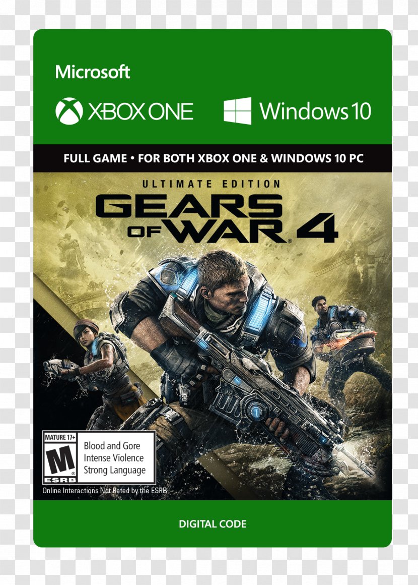 Gears Of War 4 War: Ultimate Edition Xbox One Video Game - Games Store Transparent PNG