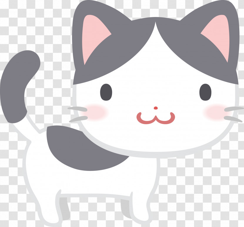 Cartoon Nose Whiskers Cat Snout Transparent PNG