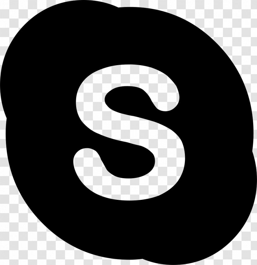 Logo Organization - Black And White - Skype Transparent PNG