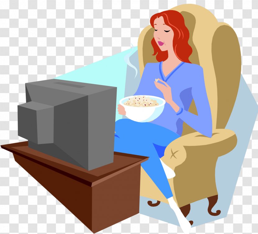 Television Show Cartoon Clip Art - Watching Tv Transparent PNG