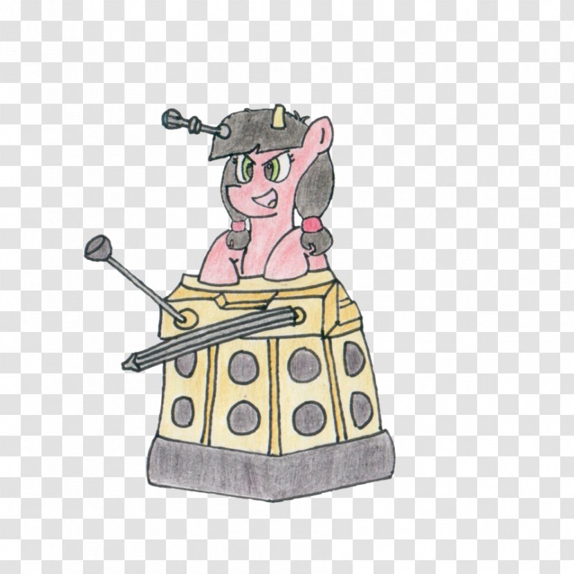 Cartoon Illustration Drawing Character - Dalek Transparent PNG