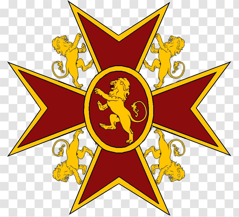 Kingdom Of Jerusalem Order Saint Lazarus Knights Hospitaller Military Maltese Cross - Royal Transparent PNG