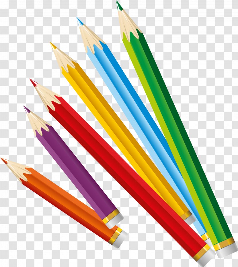 Pencil Office Supplies Writing Implement Plastic - Pencils Transparent PNG
