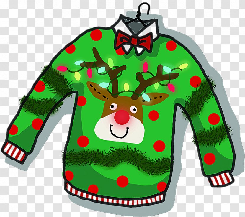 Christmas Jumper Sweater Clip Art - Fictional Character Transparent PNG