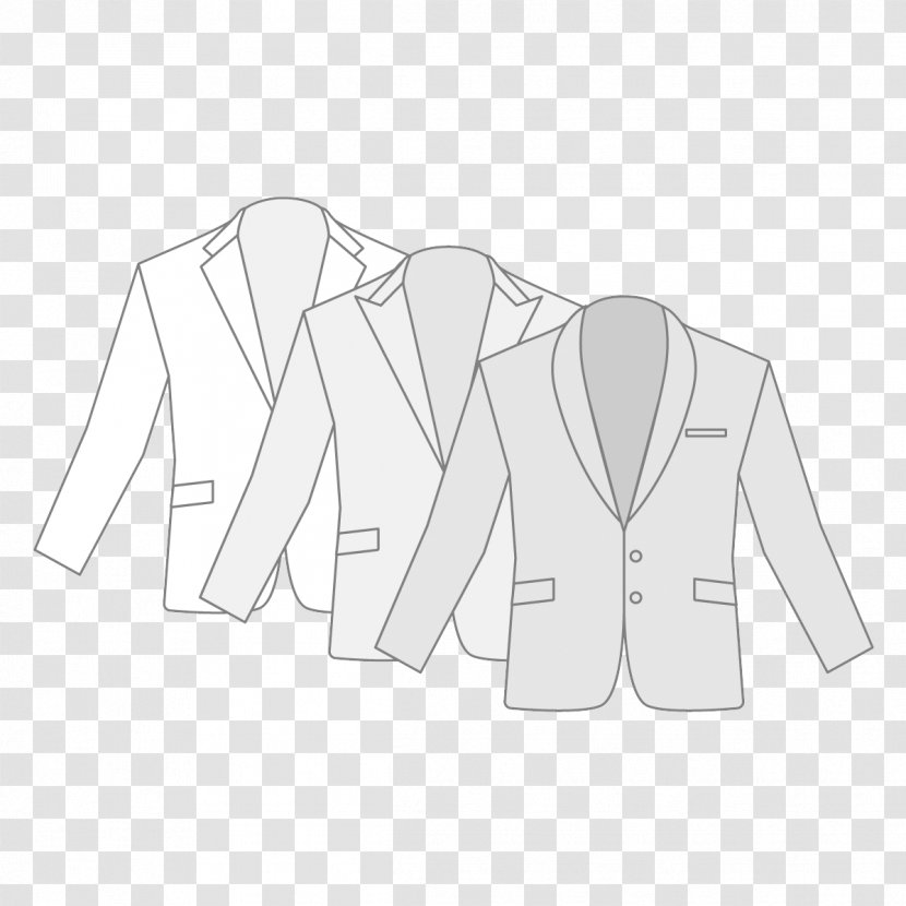 Blazer Shoulder Sleeve White Collar - Uniform - Design Transparent PNG