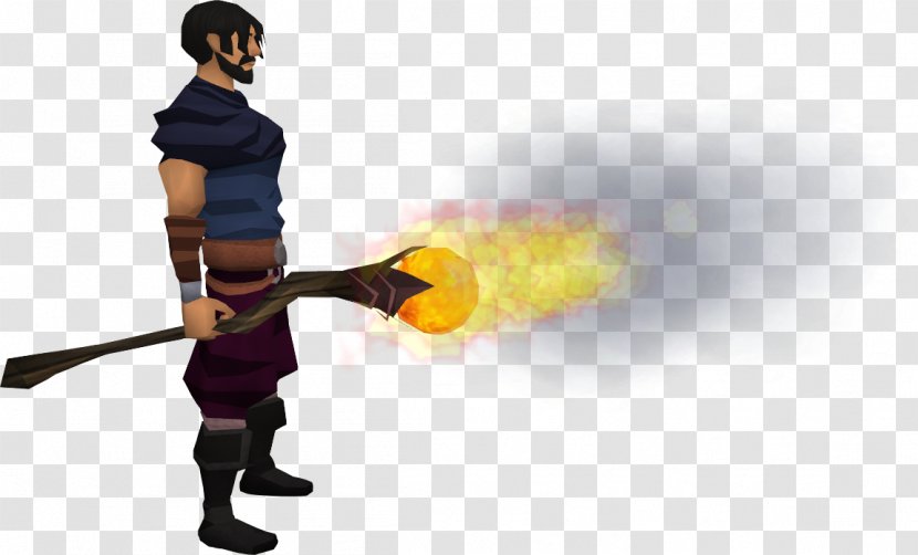 Old School RuneScape Elemental Fire Dragon - Staff Transparent PNG