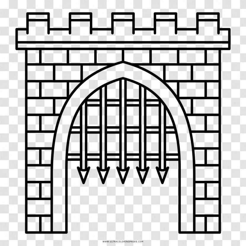 Gate Arch Drawing Castle Door Transparent PNG