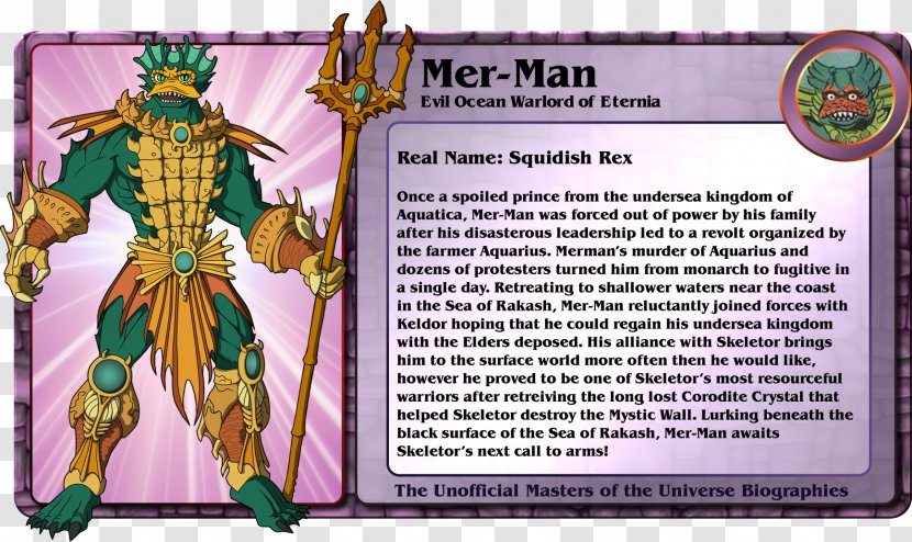 He-Man She-Ra Trap Jaw Masters Of The Universe Eternia - Shera - Merman Transparent PNG