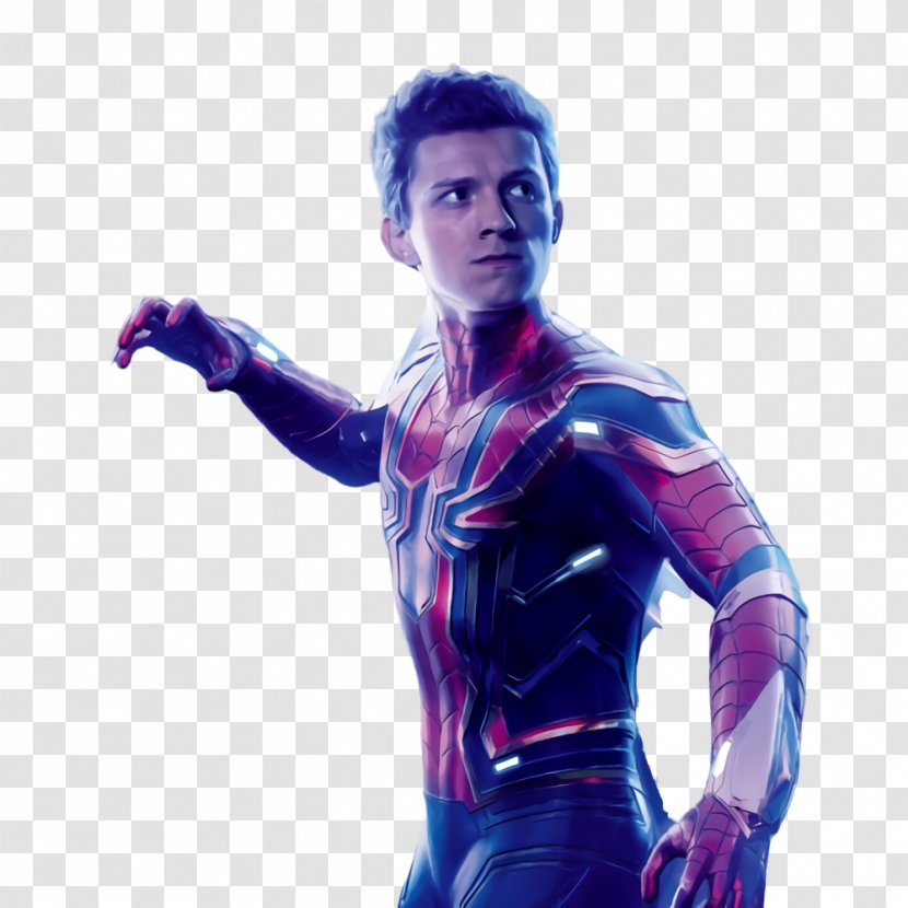 Tom Holland Spider-Man Avengers: Infinity War Hulk Iron Man - Spiderman - Violet Transparent PNG