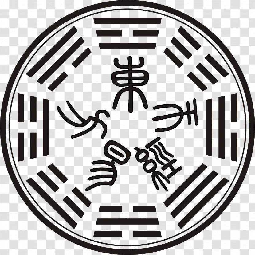 I Ching Four Symbols Yin And Yang Bagua Azure Dragon - Chinese Medicine Transparent PNG