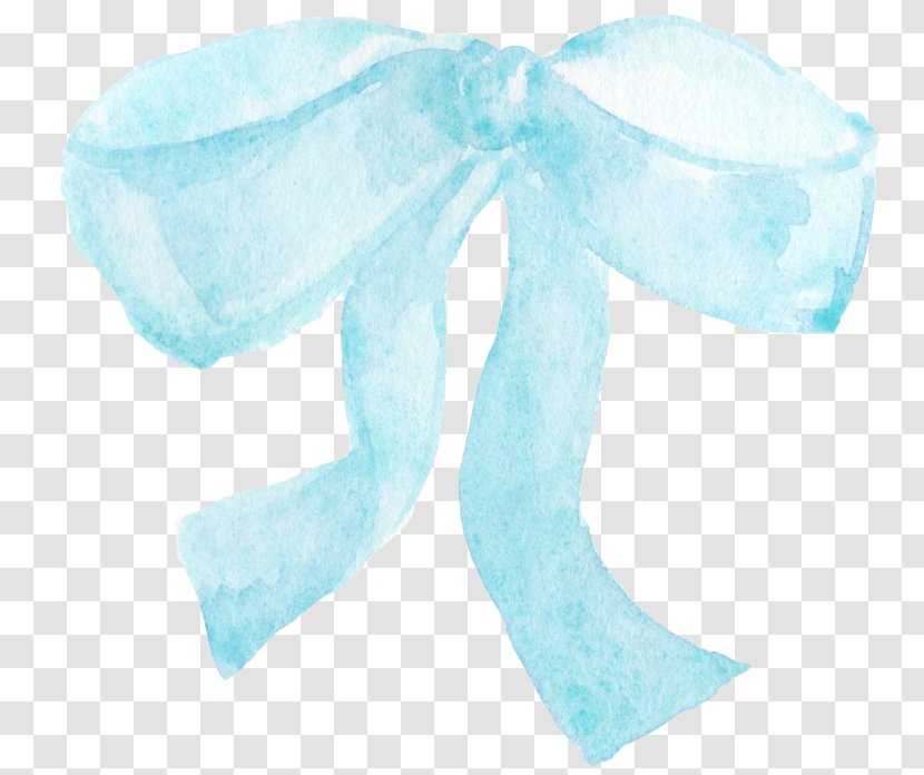Blue Shoelace Knot Bow Tie - Chart - Light Transparent PNG