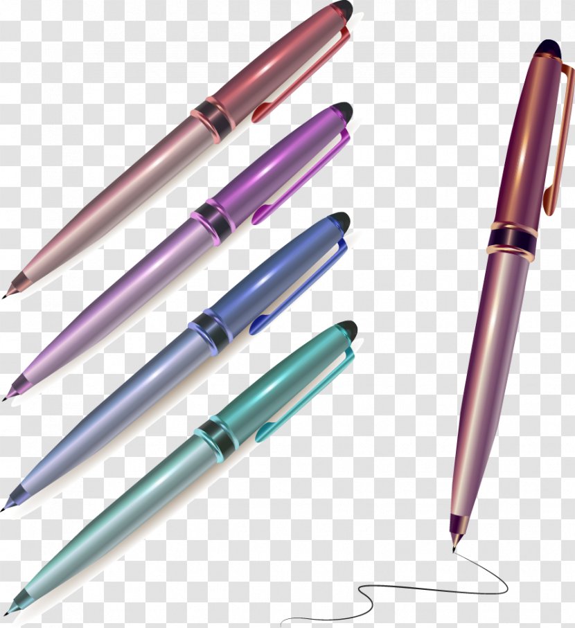 Ballpoint Pen Euclidean Vector Writing - Point Transparent PNG