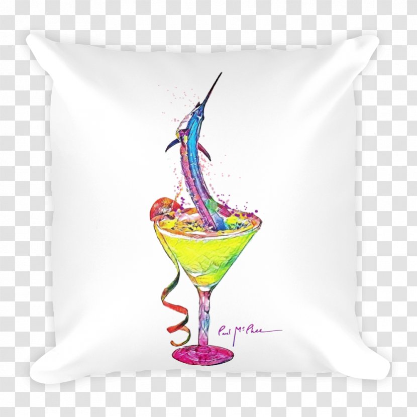 Martini Cocktail Juice Tequila Pillow - Drawing Transparent PNG