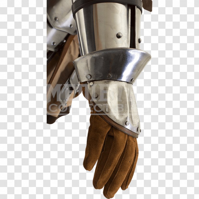 Steel Glove Gauntlet Leather Brass - Hand Transparent PNG