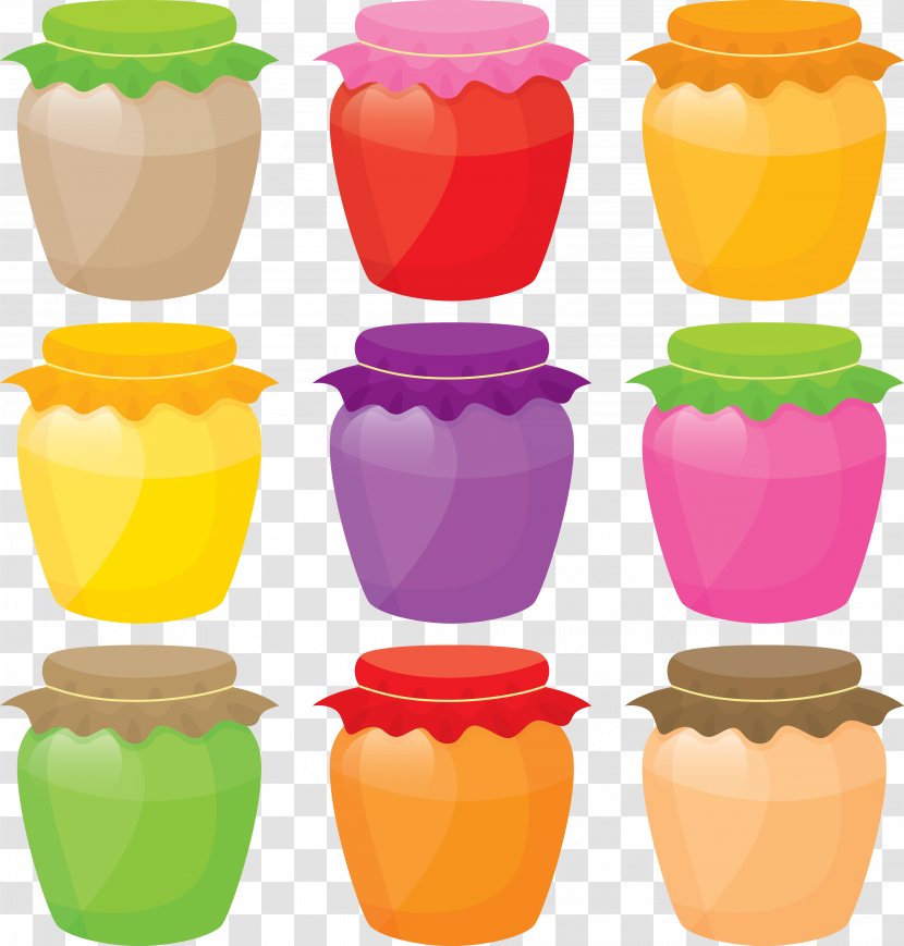 Jar Fruit Preserves Euclidean Vector - Ceramic - Colored Transparent PNG