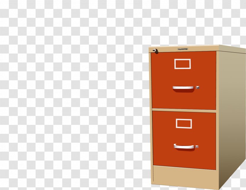 Drawer Furniture Cabinetry - Orange - Red Cupboard Transparent PNG