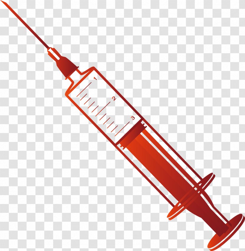 Red Syringe Gules Transparent PNG