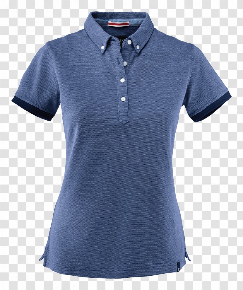 T-shirt Polo Shirt Dress Piqué Collar - Blue Transparent PNG