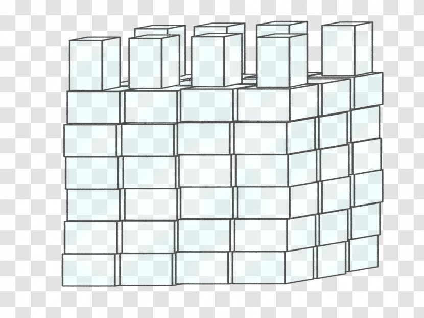 Square Rectangle Structure Area - Symmetry - Ice Cubes Transparent PNG