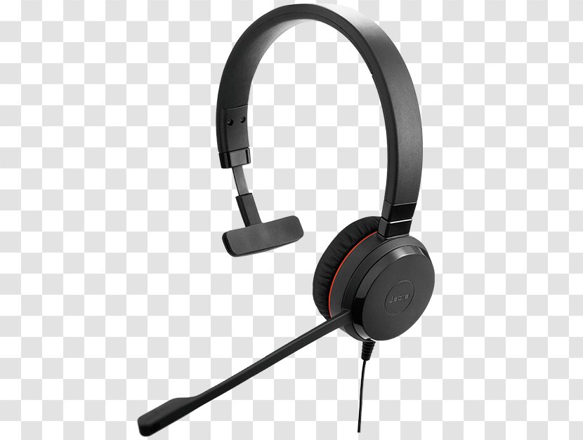 Jabra Evolve 30 II MS Mono - Noisecanceling Microphone - HeadsetOn-earBlack Monaural Uc Stereo UC Wired HeadsetHeadphones Transparent PNG