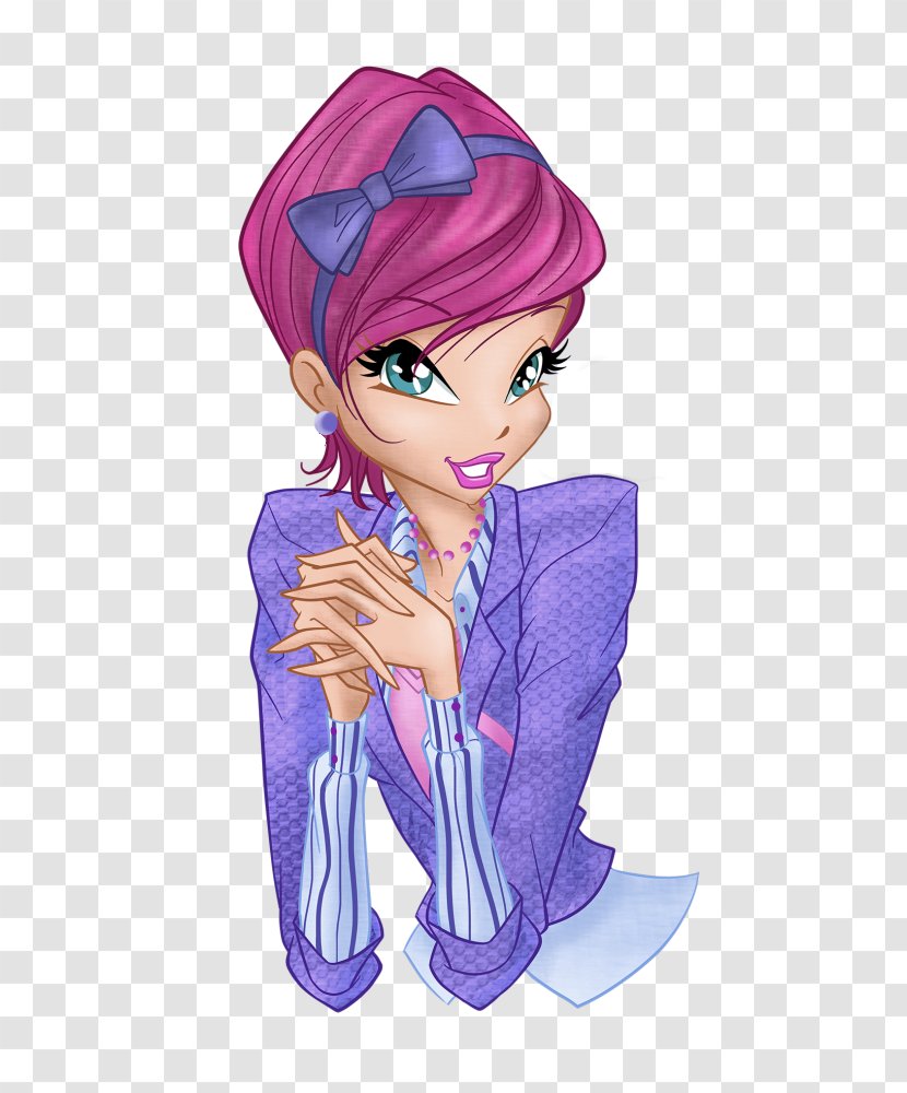 Tecna Bloom Flora Aisha Winx Club - Cartoon - Season 6School Uniform Transparent PNG